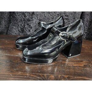 Circus NY by Sam Edelman Kay Black Mary Jane Platform Pumps/Sz. 10